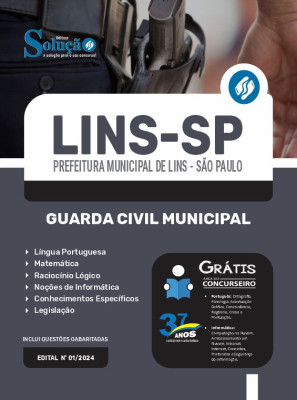 Apostila Prefeitura de Lins - SP em PDF 2024 - Guarda Civil Municipal - Imagem 1