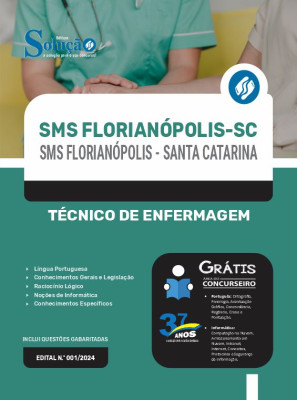 Apostila SMS Florianópolis - SC 2024 - Técnico de Enfermagem - Imagem 3