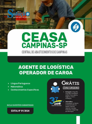 Apostila CEASA Campinas - SP 2024 - Agente de Logística - Operador de Carga - Imagem 3