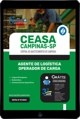 Apostila CEASA Campinas - SP em PDF 2024 - Agente de Logística - Operador de Carga - Imagem 1