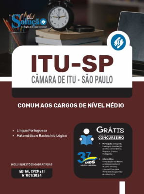 Apostila Câmara de Itu - SP 2024 - Comum aos Cargos de Nível Médio - Imagem 3