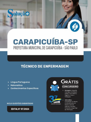 Apostila Prefeitura de Carapicuíba - SP 2024 - Técnico de Enfermagem - Imagem 3