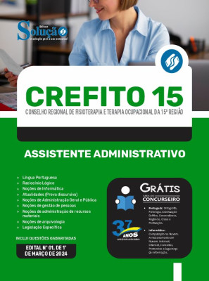 Apostila CREFITO 15 2024 - Assistente Administrativo - Imagem 3