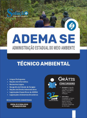 Apostila ADEMA-SE em PDF 2024 - Técnico Ambiental - Imagem 1