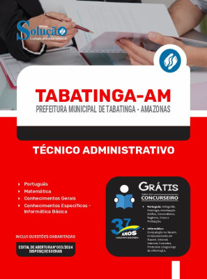 Apostila Prefeitura de Tabatinga - AM  - Técnico Administrativo - Imagem 3