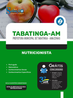 Apostila Prefeitura de Tabatinga - AM  - Nutricionista - Imagem 3