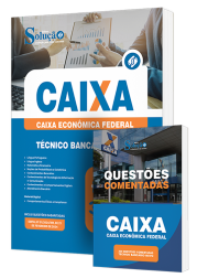 Capa Combo Impresso CAIXA - Técnico Bancário Novo (apostila + questões comentadas)