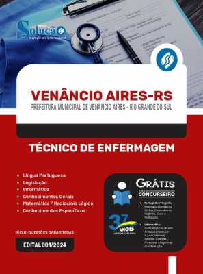 Apostila Prefeitura de Venâncio Aires - RS 2024 - Técnico de Enfermagem - Imagem 3