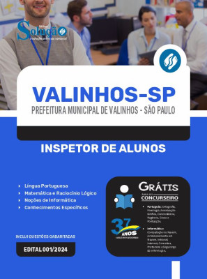 Apostila Prefeitura de Valinhos - SP 2024 - Inspetor de Alunos - Imagem 3