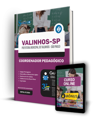 Apostila Prefeitura de Valinhos - SP 2024 - Coordenador Pedagógico