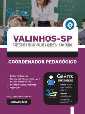 Apostila Prefeitura de Valinhos - SP 2024 - Coordenador Pedagógico - Imagem 3