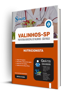 Apostila Prefeitura de Valinhos - SP 2024 - Nutricionista - Imagem 2