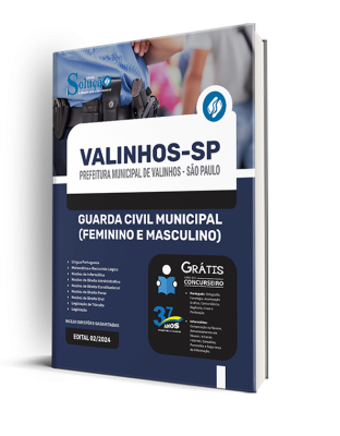 Apostila Prefeitura de Valinhos - SP 2024 - Guarda Civil Municipal (Feminino e Masculino) - Imagem 2