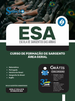 Apostila ESA 2024 - Curso de Formação de Sargento - Área Geral - Imagem 3