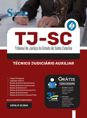 Apostila TJ-SC 2024 - Técnico Judiciário Auxiliar - Imagem 3