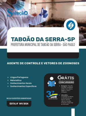 Apostila Prefeitura de Taboão da Serra - SP 2024 - Agente de Controle e Vetores de Zoonoses - Imagem 3