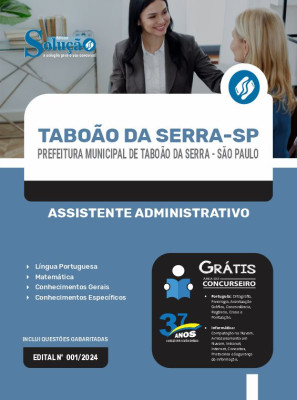 Apostila Prefeitura de Taboão da Serra - SP 2024 - Assistente Administrativo - Imagem 2