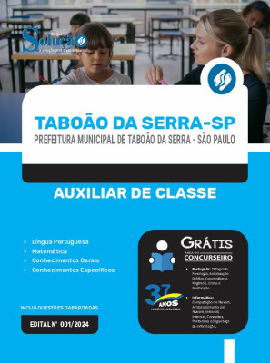 Apostila Prefeitura de Taboão da Serra - SP  - Auxiliar de Classe - Imagem 3