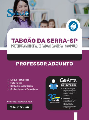 Apostila Prefeitura de Taboão da Serra - SP 2024 - Professor Adjunto - Imagem 3