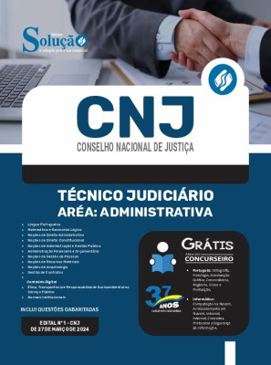 Apostila CNJ 2024 - Técnico Judiciário - Área: Administrativa - Imagem 3