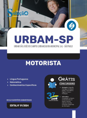 Apostila URBAM-SP 2024 - Motorista - Imagem 3