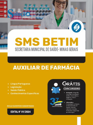 Apostila SMS BETIM - MG 2024 - Auxiliar de Farmácia - Imagem 3