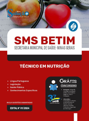 Apostila SMS BETIM - MG 2024 - Técnico em Nutrição - Imagem 3