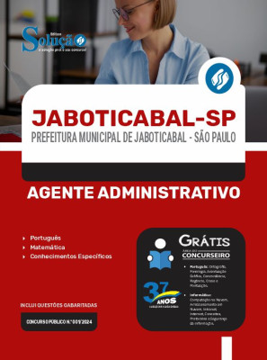 Apostila Prefeitura de Jaboticabal - SP 2024 - Agente Administrativo - Imagem 3