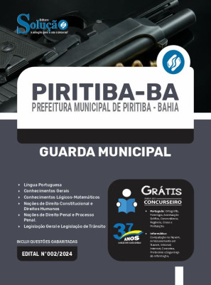 Apostila Prefeitura de Piritiba - BA 2024 - Guarda Municipal - Imagem 3