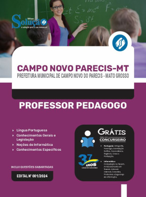 Apostila Prefeitura de Campo Novo do Parecis - MT 2024 - Professor Pedagogo - Imagem 3