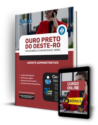 Apostila Prefeitura de Ouro Preto do Oeste - RO 2024 - Agente Administrativo - Imagem 1