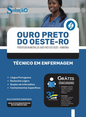 Apostila Prefeitura de Ouro Preto do Oeste - RO 2024 - Técnico em Enfermagem - Imagem 3