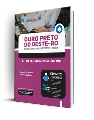 Apostila Prefeitura de Ouro Preto do Oeste - RO 2024 - Auxiliar Administrativo - Imagem 2