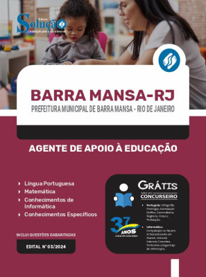 Apostila Prefeitura de Barra Mansa - RJ  - Agente de Apoio à Educação - Imagem 3