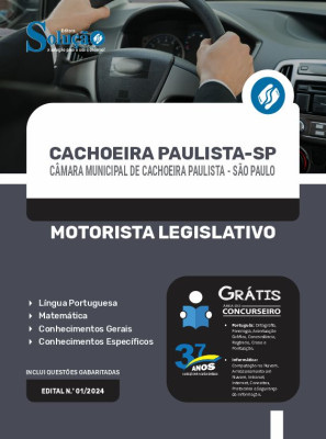 Apostila Câmara de Cachoeira Paulista - SP 2024 - Motorista Legislativo - Imagem 3