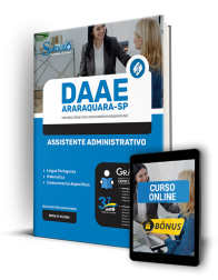 Capa Apostila DAAE ARARAQUARA - SP 2024 - Assistente Administrativo