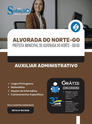 Apostila Prefeitura de Alvorada do Norte - GO 2024 - Auxiliar Administrativo - Imagem 3