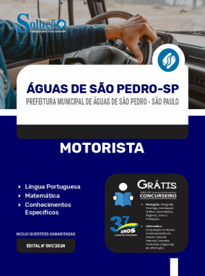 Apostila Prefeitura de Águas de São Pedro - SP  - Motorista - Imagem 3