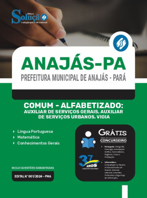 Apostila Prefeitura de Anajás - PA 2024 - Comum Alfabetizado: Auxiliar de Serviços Gerais, Auxiliar de Serviços Urbanos e Vigia - Imagem 3