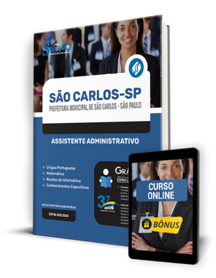 Apostila Prefeitura de São Carlos - SP 2024 - Assistente Administrativo - Imagem 1