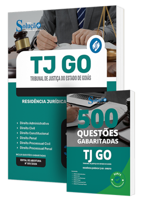 Combo Impresso TJ-GO - Residência Jurídica TJ GO - Direito