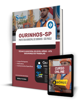 Apostila Prefeitura de Ourinhos - SP 2024 - Técnico Municipal de Nível Médio - NTS Segurança do Trabalho