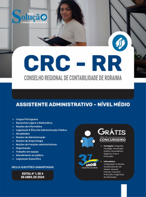 Apostila CRC-RR 2024 - Assistente Administrativo - Nível Médio - Imagem 3