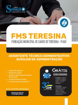 Apostila FMS Teresina 2024 - Assistente Técnico Administrativo - Auxiliar de Administração - Imagem 3