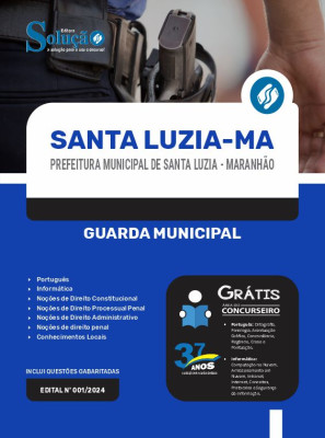 Apostila Prefeitura de Santa Luzia - MA 2024 - Guarda Municipal - Imagem 3