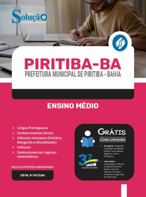 Apostila Prefeitura de Piritiba - BA 2024 - Ensino Médio - Imagem 3