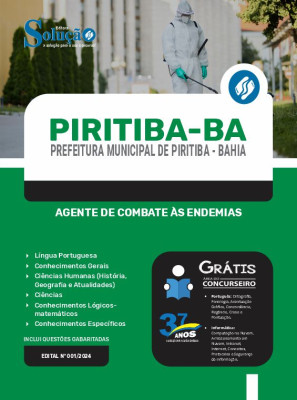 Apostila Prefeitura de Piritiba - BA 2024 - Agente de Combate às Endemias - Imagem 3