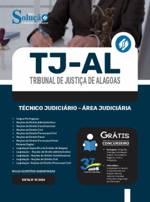 Apostila TJ-AL 2024 - Técnico Judiciário - Área Judiciária - Imagem 3