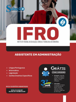 Apostila IFRO 2024 - Assistente em Administração - Imagem 3