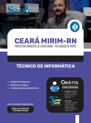 Apostila Prefeitura de Ceará Mirim - RN 2024 - Técnico de Informática - Imagem 3